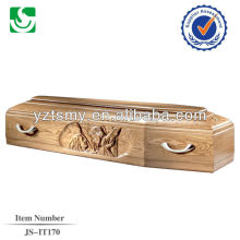 selected Italian wooden coffins with nice carving beds